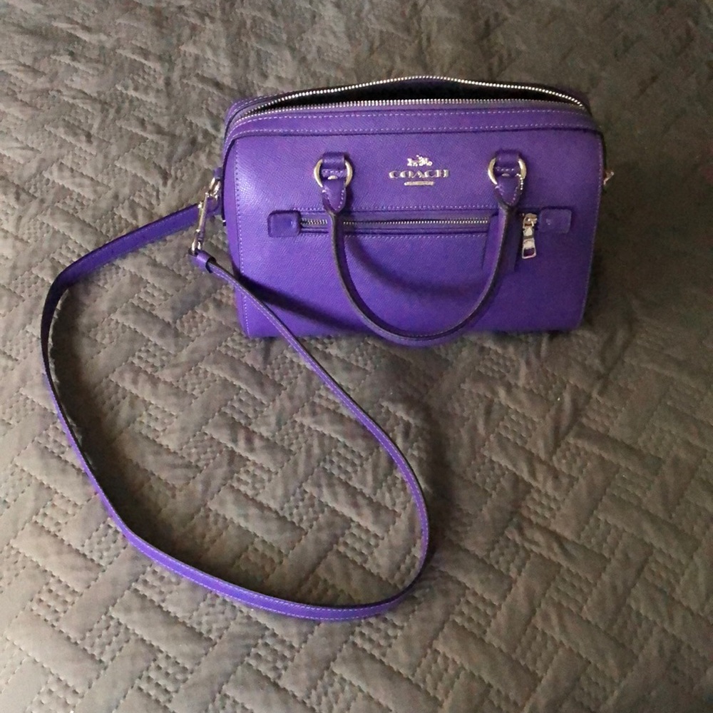 Coach Rowan Satchel in PURPLE